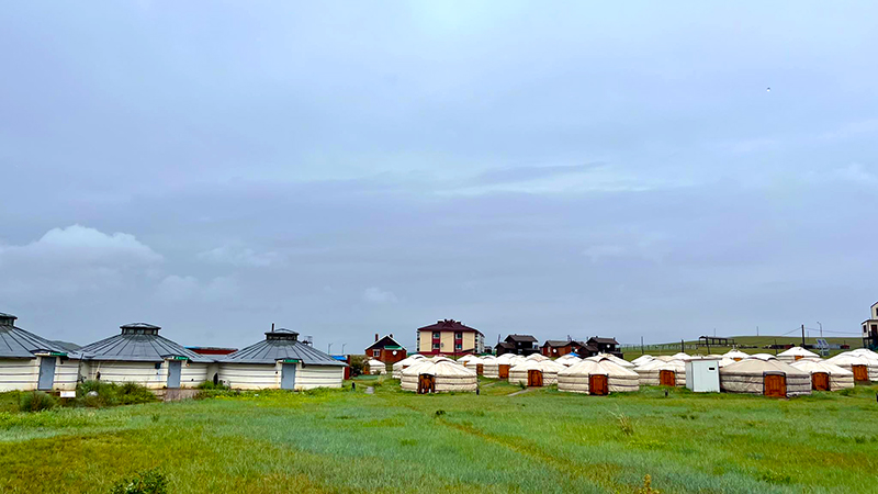 Khustai NP ger camp